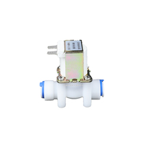 2-point water dispenser solenoid valve with pressure valve pure water machine solenoid valve two-point quick plug DC12V DC24V AC220V