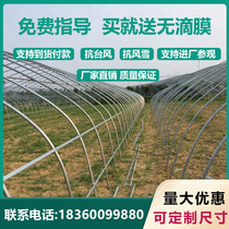 Greenhouse skeleton steel pipe greenhouse Vegetable planting Livestock and poultry breeding greenhouse simple one-piece bracket accessories full set