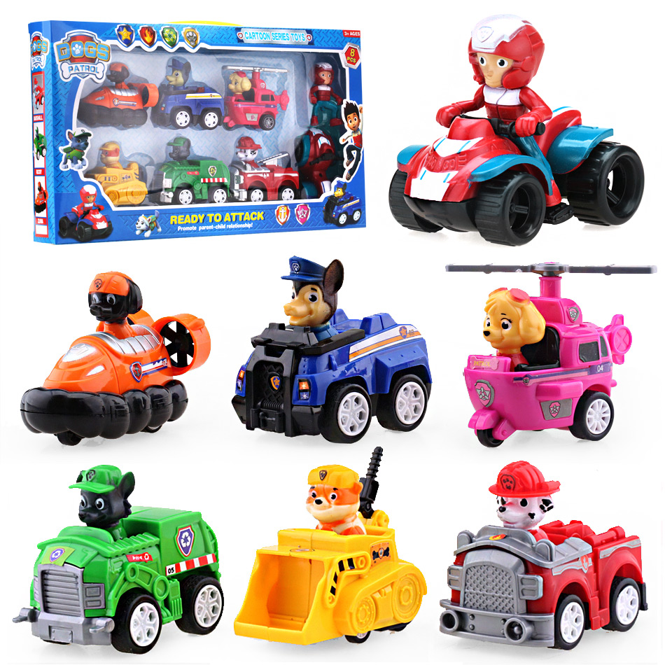 [$10.85] Full set of Wangwang Team Dog Return Car Toy Baby Dog Girl Boy ...