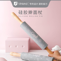 UK vinland rolling pin Household solid wood milk jujube rolling pin Chopping board catching noodle stick Noodle stick Dry noodle stick artifact