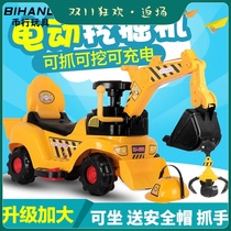 Excavator toy excavator car can sit on Electric children excavator boy charging super large taxi engineering vehicle