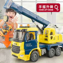 Boy crane childrens toys oversized crane childrens engineering vehicle toy set simulation model 0-6 years old 3
