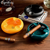 Cigarking cigar ashtray multi-color multi-caliber smoke slot fashion personality ceramic cigar smoke cylinder smoker