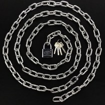 Glass door small chain chain lock chain padlock bicycle ultra-fine chain chain lock anti-theft lock anti-shear tricycle