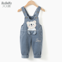 Baby pants mens treasure Spring and Autumn plus velvet open stalls boys and children infants one year old corduroy baby pants children