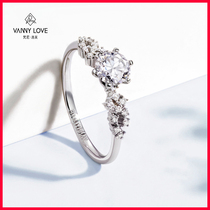 The Vatican Nello Fu Galaxy Diamond Diamond Ring 1 karat 30 fen 50 marriage proposal engagement ring for women