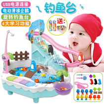 Baby Fishing Hero Toys Magnetic Fish Children Electric Little Penguin Climbing Stairs Dolphin Multifunctional Fishing Paradise