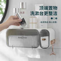 Toilet paper towels box free from punching paper box toilet wall-mounted shelve toilet paper creative paper towel rack roll paper