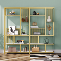 Cosmetics display stand iron shelf living room partition floor bookshelf modern simple Net Red office bookcase