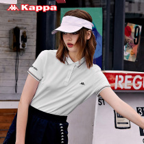 Kappa Capa Outlets short sleeve female minimalist POLO shirt casual half sleeve pure color T-shirt