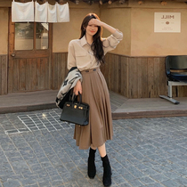 Early autumn Gangfeng retro chic Net Red foreign gas high-end celebrities small fragrant wind professional two dress dress children autumn and winter