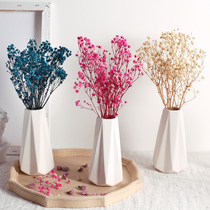 Eternal flower star Blue Pink dried flower forget-me-not small Daisy bouquet living room home real flower vase vase