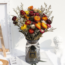 ins small Daisy dried flower decoration ornaments natural real flower wind dried flower Nordic living room bedroom furnishings eternal bouquet