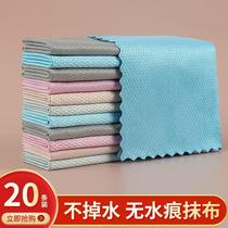 Fish scale rag large thickened kitchen non-oil lazy towel Japanese clean glass car without any marks