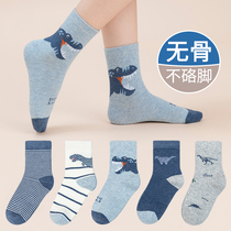 Boys socks spring and autumn cotton childrens middle-aged boy autumn and winter boys baby Autumn thin socks Cotton