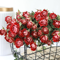 Lezuo flora) Stunning bubble rose dried flowers 1 bunch of multi-head roses to dry naturally