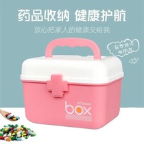 Medicine box Large-capacity multi-function medical medicine box Storage box box medicine box Household first aid box Multi-layer family medicine box