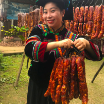 (Impulse) sausage spicy pure pork authentic Sichuan flavor specialty farm handmade homemade smoked air dried