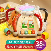 Childrens puzzle music Clap drum Baby toy hand clap drum 6 months early childhood education hexahedral baby 0-1 years old