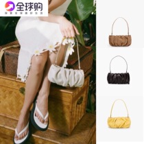 STAUD BEAN2021 new cloud bag fold bag armpit bag niche French pea pod sheepskin handbag