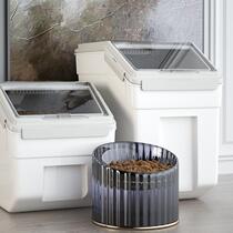 Three generations of cat food storage barrel Dog Grain Sealing Barrel Pet Food Storage Barrel Cat Food Barrel Pet Grain Bucket dog Food Bucket