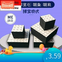 TV furniture Sofa legs and feet pad height block Hard plastic square fixed table legs Metal adjustable coffee table cabinet