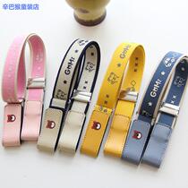 Fashion trend Korean childrens belt cartoon bear boys belt girl elastic adjustable primary school child belt