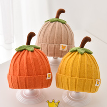 Autumn and Winter Childrens hats warm wool sleeve head Korean baby cute boys and girls knitted hooded hat tide