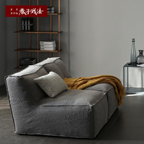 Alley trick linen sofa single sofa chair Japanese lazy casual chair designer model