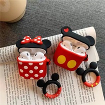 Cartoon cute applicable AirPods protective cover 1 2 generation Apple wireless Bluetooth headset silicone shell storage couple