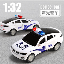 Children police car toy model simulation car car model boy back force baby police sports car 110 toy car