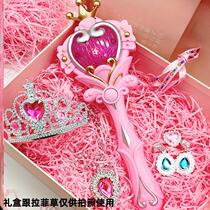 Magic wand girl Child fairy boy Girl heart crown Girl toy Little magic fairy luminous suit Scepter