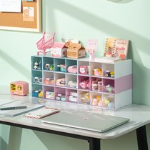ins student desktop transparent drawer stationery containing box cosmetic anti-dust shelf debris containing box