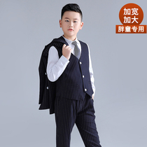 Boys dress suit British style boy suit fat boy wedding host autumn Big Boy performance childrens suit