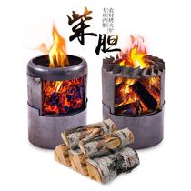 Bake fire stove wood furnace core return air furnace thickened gall wood fire cast iron inner tank rural steel bile burning wood heating coal stove