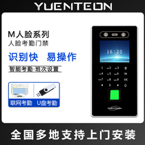 Automatic door opening Face recognition access control all-in-one machine Office glass fingerprint credit card attendance system Access control machine lock