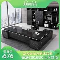 Boss table and chair combination simple modern president manager light luxury Table big class Fashion Director Office Furniture