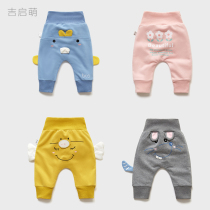 Baby Pants Spring Autumn Outwear Pure Cotton Lady Casual Sports Fart Pants Male Children Little Boy Clothes Baby High Waist Pp Pants