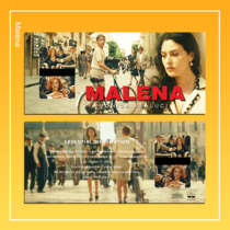 Master lens movie surrounding The Beautiful Legend of Sicily Malèna literary film bookmark poster card