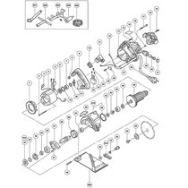 Original Hitachi CM4SB2 marble machine accessories High one machine accessories Stator rotor carbon brush switch case