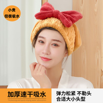 Dry hair cap female super absorbent quick-drying shampoo bag head wipe head dry hair towel 2021 New Net red thick shower cap