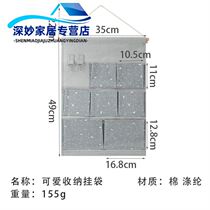 Dormitory student storage bag hanging bag wall hanging wall hanging rack artifact door rear wall Wall Hanging Bag Cloth
