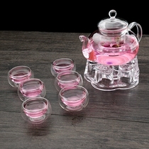 More of a complete set of heat-resistant glass teapot tea