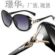 Factory stock New inlaid drilling 8842 fox head polarized sunglasses female fashion sunglasses anti-UV sunglasses