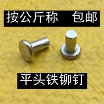 GB109 flat head solid iron rivet galvanized flat head knock type rivet M3M4M5M6M8 Factory Direct