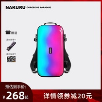 Backpack Mens hard shell box Womens net red tide ins Super fire Short-distance sports training Fitness Cycling Travel backpack