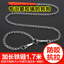Pet Dog Traction Rope Iron Chain Teddy Golden Hair Dog Rope Dog Chain Small Medium Large Dog Collar