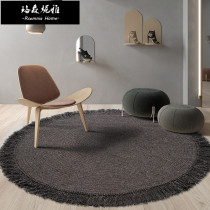 Rsemnia Natural Wool Yak Hair Simple pure color sofa tea table Bedroom Living Room Round Carpets