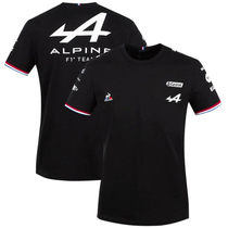 2021 new alpine team renault black T-shirt f1 racing suit mens zhou Guanyu alonso short-sleeved summer