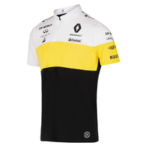 20 new Renault team clothes Polo shirt lapel f1 racing suit T-shirt mens short-sleeved car overalls custom